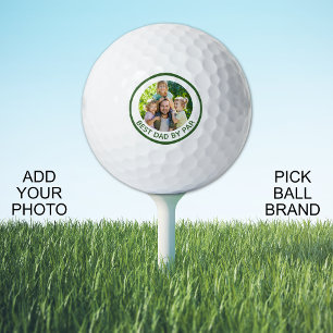 Custom Photo Best Dad By Par Golf Balls