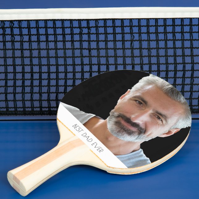 Custom photo best dad ever father's day ping pong paddle (Insitu)