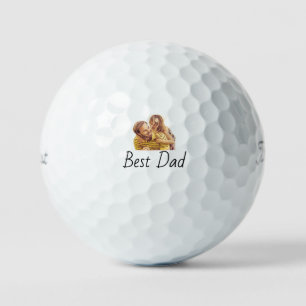 Custom Photo Best Dad Ever Personalised Golf Balls