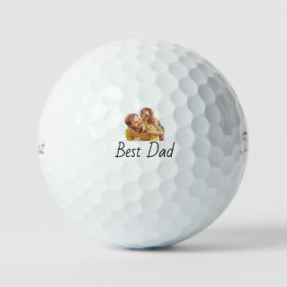 Custom Photo Best Dad Ever Personalised Golf Balls