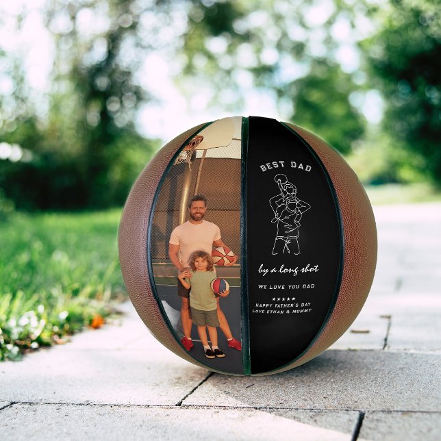 Custom Photo Best Dad Fathers Day Basketball (Creator Uploaded)