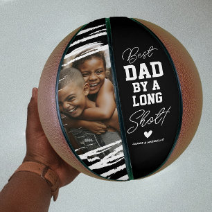 Custom Photo Best Dad Fathers Day Basketball