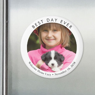 Custom Photo Best Day Ever Keepsake Magnet