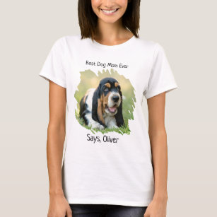 Custom Photo Best Dog Mum T-Shirt