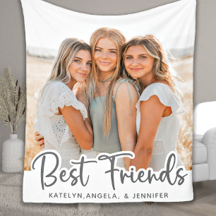 Custom Photo Best Friends Fleece Blanket