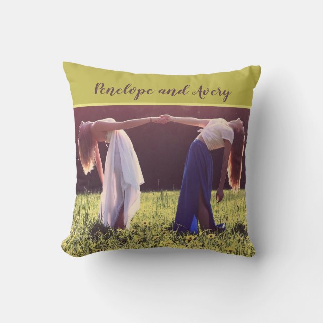 Custom Photo Best Friends Forever Cushion (Front)