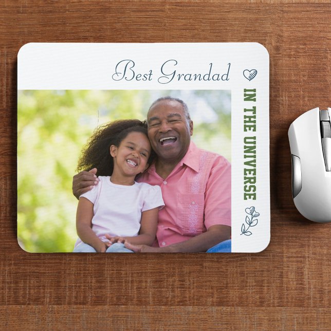 Custom Photo - Best Grandad in the Universe Mouse Mat (Creator Uploaded)
