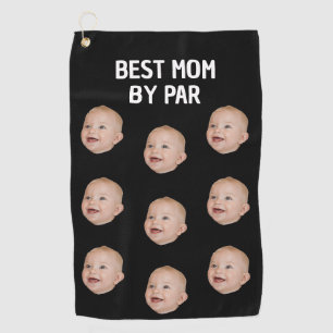 Custom Photo Best Mum By Par Personalised Baby Golf Towel