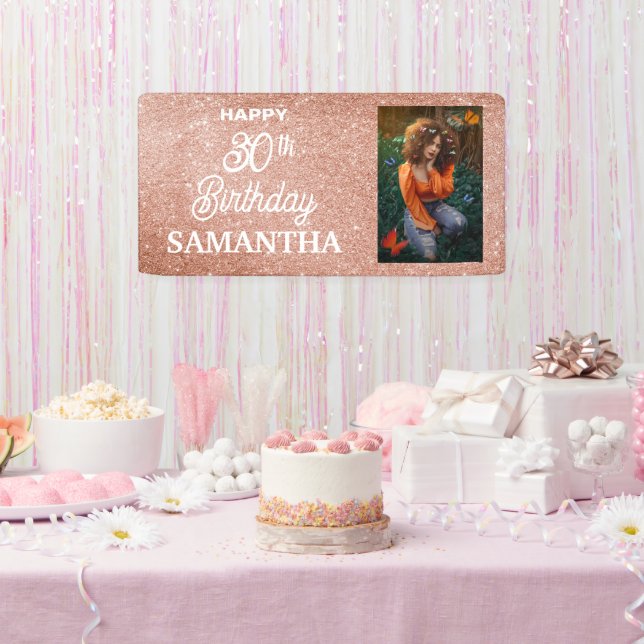 Custom Photo Birthday Banner (Party)