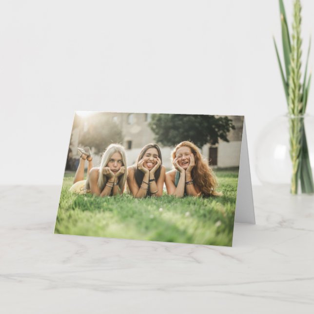 Custom Photo Birthday Card (Front)