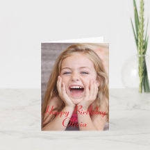 Custom Photo, Birthday card. happy birthday card
