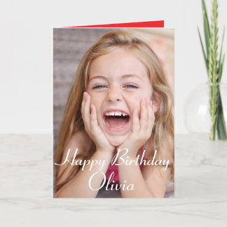 Custom Photo, Birthday card. happy birthday card