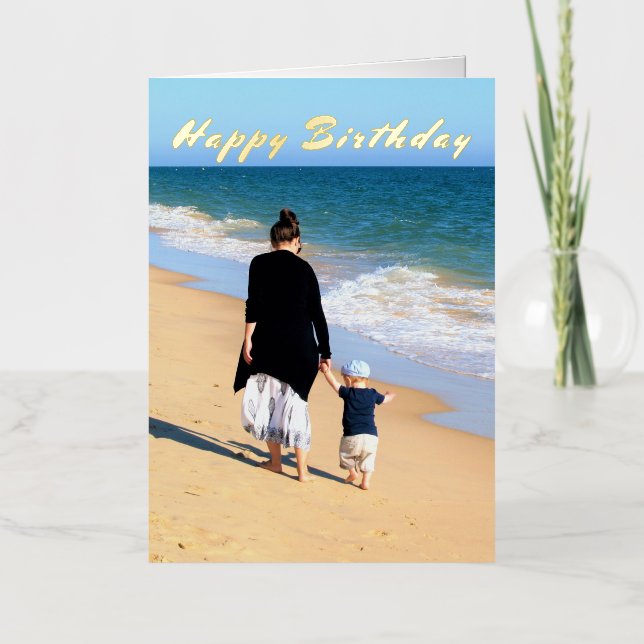 Custom Photo Birthday Card Your Photos and Text (Front)