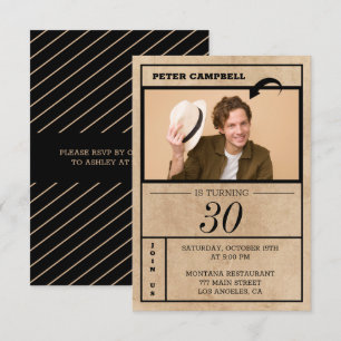 Custom Photo Birthday Invitation