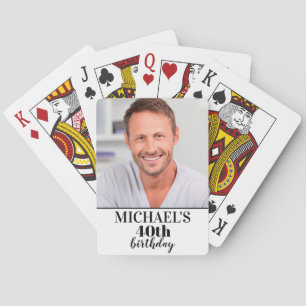 Custom Photo Birthday Party Favors Playing Cards