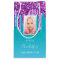 Custom photo birthday teal purple glitter drips