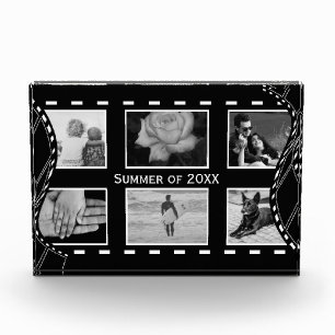 Custom Photo Black and White Film Reel Block