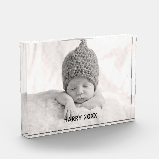 Custom Photo Block | Black Text Overlay (Left)