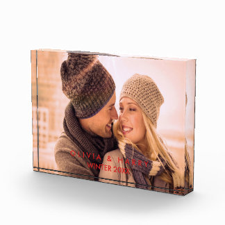 Custom Photo Block With Text Overlay