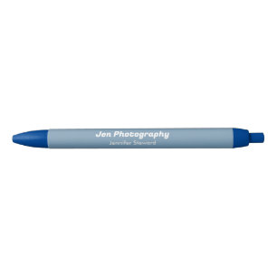 Custom photo blue photographer  blue ink pen