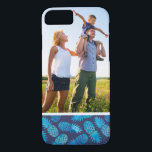 Custom Photo Blue Tie Dye Pineapples iPhone 8/7 Case<br><div class="desc">Tropical Fruit | Blue tie-dye pineapple pattern.  © and ® Bigstock® - All Rights Reserved.</div>