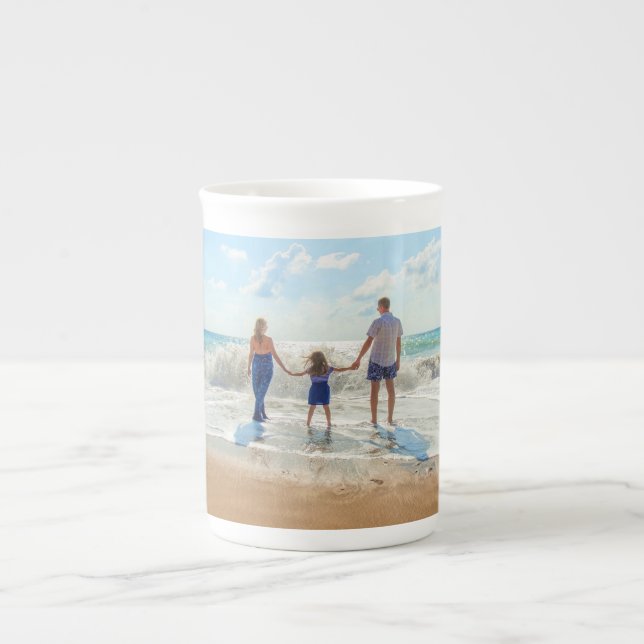 Custom Photo Bone China Mug Your Own Design (Front)