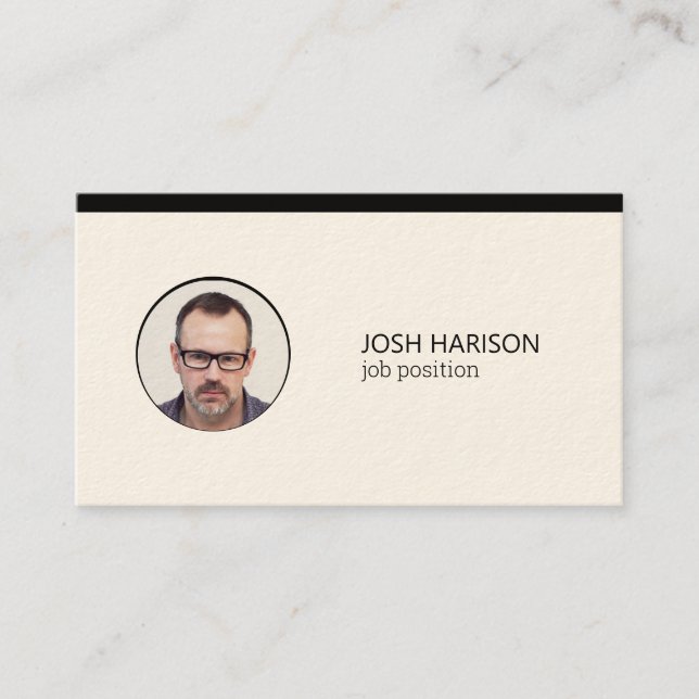 Custom Photo Business Card (Front)