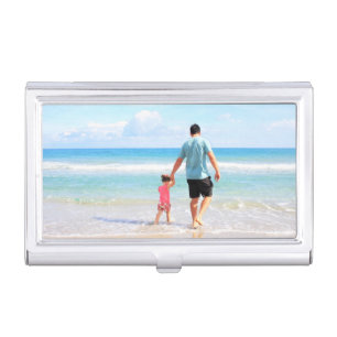 Custom Photo Business Card Case Your Photo Design
