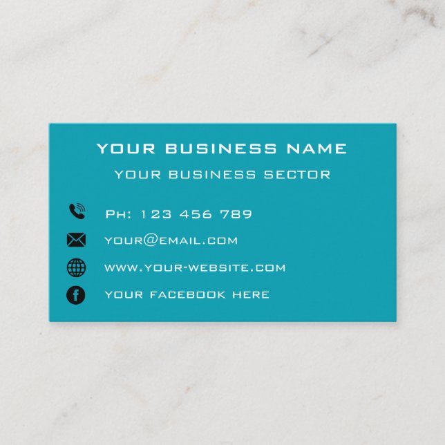 Custom Photo Business Card Your Own Design (Front)
