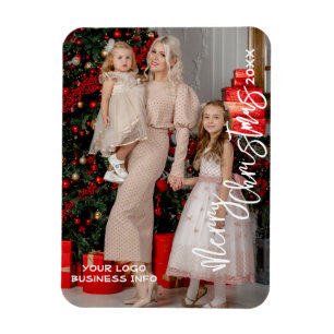 Custom Photo Business Cards, Christmas holiday Magnet
