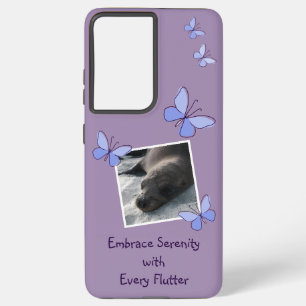 Custom Photo Butterfly Flutter Samsung Galaxy Case