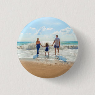 Custom Photo Button Gift with Your Photos Design