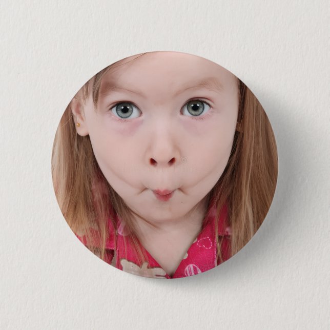 Custom Photo Button | Make Your Own Cute Design (Front)