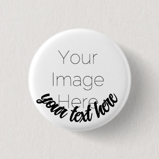 Custom Photo Button Pin – Personalized text Badge
