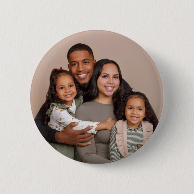 Custom Photo Button | Upload Your Own Image Design (Front)