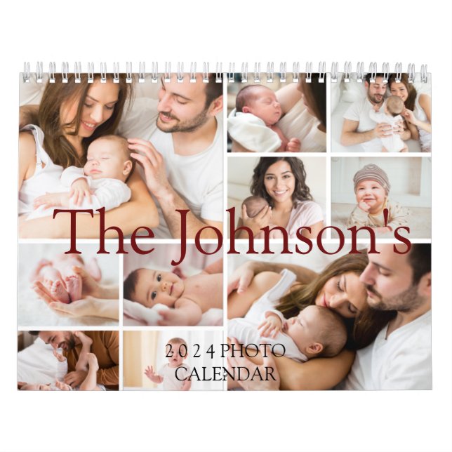  Custom Photo Calendar | Editable Year Text (Cover)