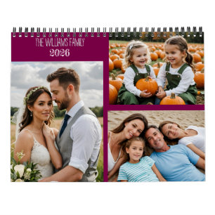 Custom Photo Calendar – Full-Page Monthly Photos, 