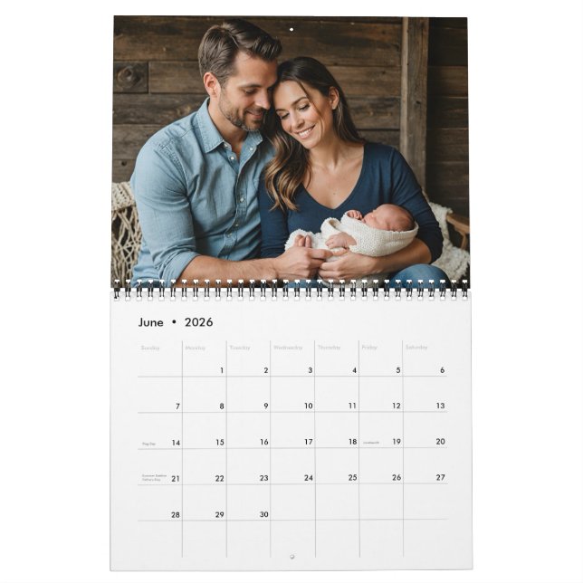 Custom Photo Calendar – Full-Page Monthly Photos,  (Jun 2026)