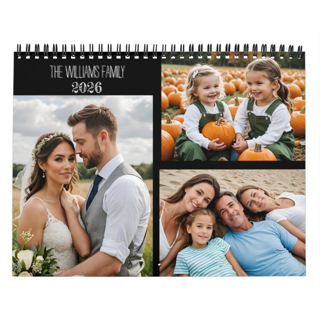Custom Photo Calendar – Full-Page Monthly Photos,  (Cover)