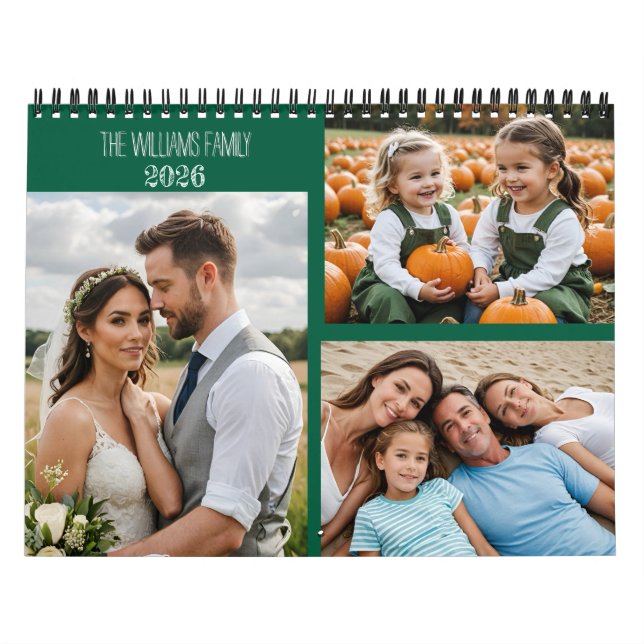 Custom Photo Calendar – Full-Page Monthly Photos,  (Cover)