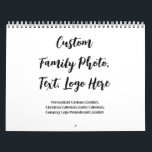 Custom Photo Calendar - Personalised Family Gift<br><div class="desc">Turn your treasured memories into a functional work of art! This customisable calendar lets you: • Celebrate milestones (baby’s first year, wedding anniversaries) • Honour loved ones (pet memorials, family tributes) • Stay organised (add birthdays, vacations, or school events) Conversion Boosters: 🐾 "Pet memorial" = Niche emotional trigger 👶 "Baby’s...</div>
