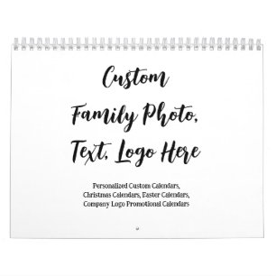 Custom Photo Calendar - Personalised Family Gift
