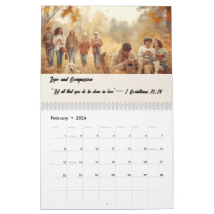 Custom Photo Calendar with Bible Verses