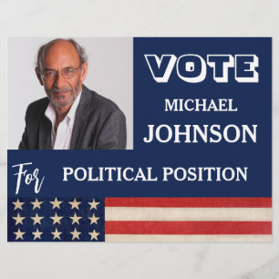 Custom Photo Campaign Political  Flyer