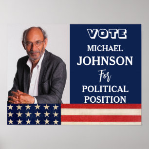 Custom Photo Campaign Political Poster