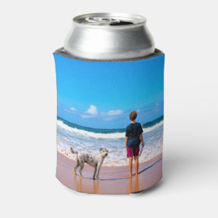 Custom Photo Can Cooler Design with Your Pets