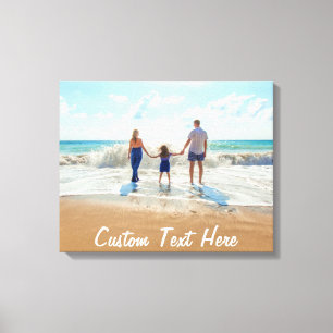 Custom Photo Canvas Print Your Photos and Text