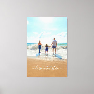 Custom Photo Canvas Print Your Photos and Text