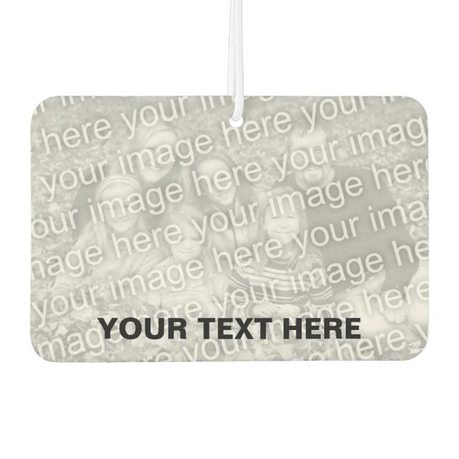 Custom photo car air freshener | Your image here (Front)