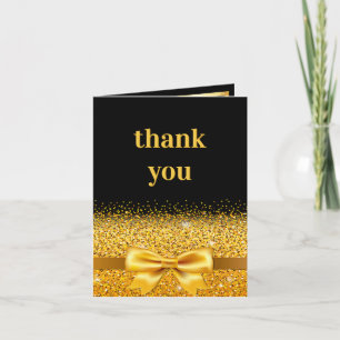 Custom photo card birthday black gold luxurious